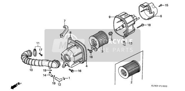 17222MN4405, Dichtung,Luftfiltergeh., Honda, 3